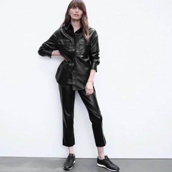 The Reset R Label Vegan Leather Pants sz XS - Picture 2 of 7